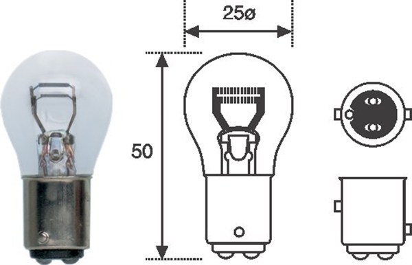 MAGNETI MARELLI Izzó, irányjelző P215W12_MM